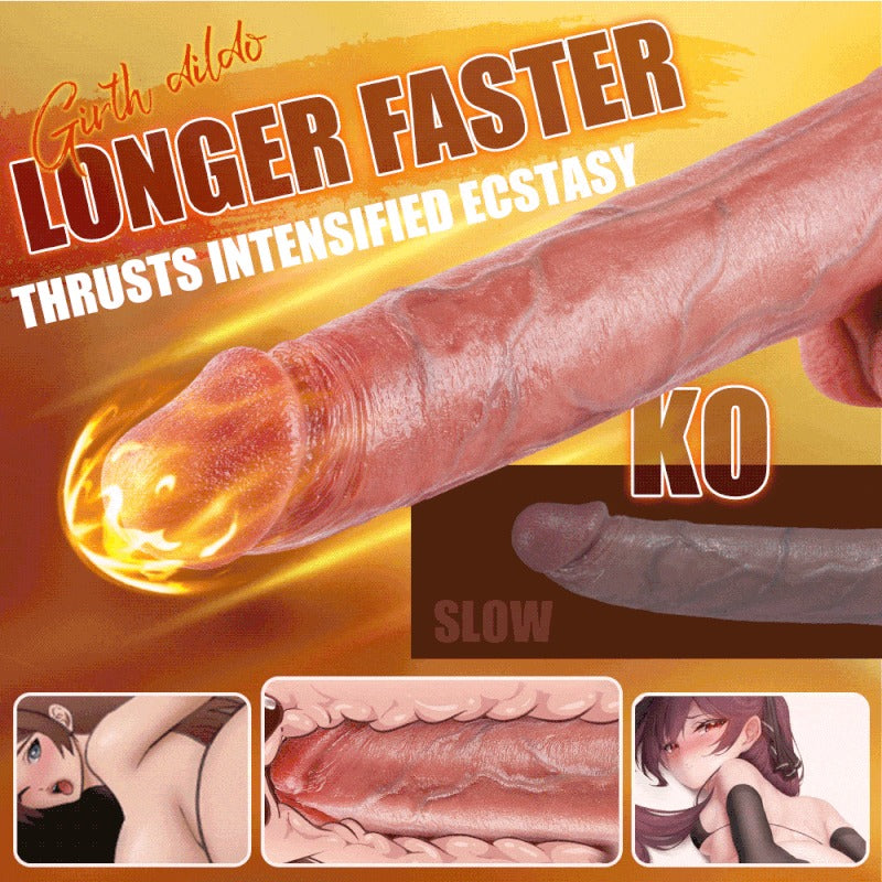 BlissRoom - Heating 8 Powerful Thrusting 10 Vibrating Suction Cup Dildo