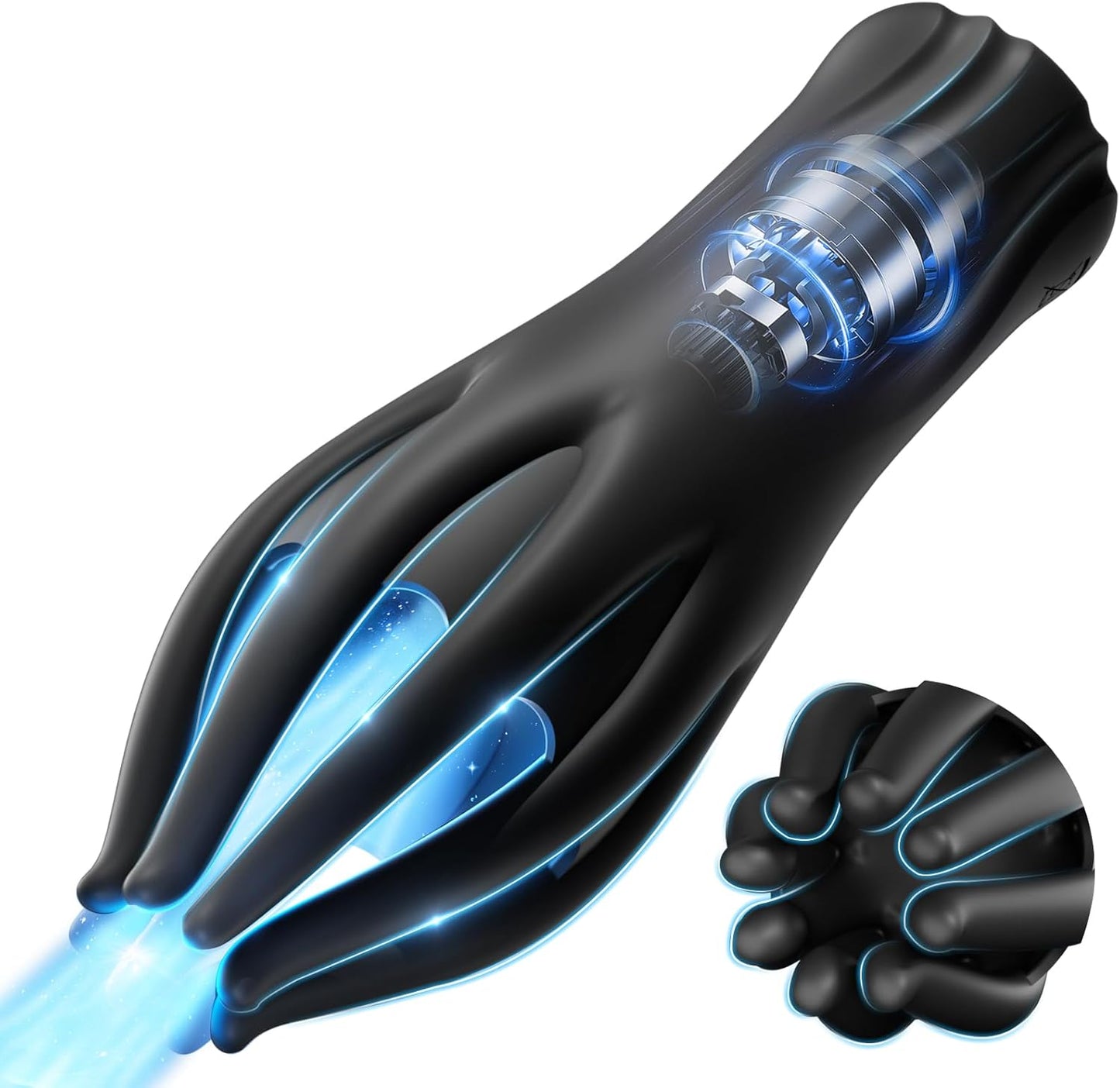 BlissRoom - Male Sex Toys for Men Penis Vibrator - Male Masturbator Adult Toys with 10 Powerful Vibrating Modes 360° Wrapping for Penis Clit Nipple Stimulation