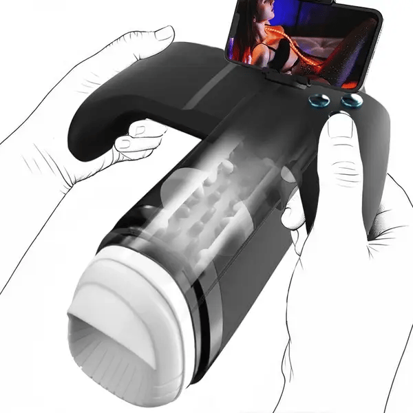 BlissRoom - Thrust 10-Mode Stroker – Interactive Gamepad Design with Adjustable Phone Stand