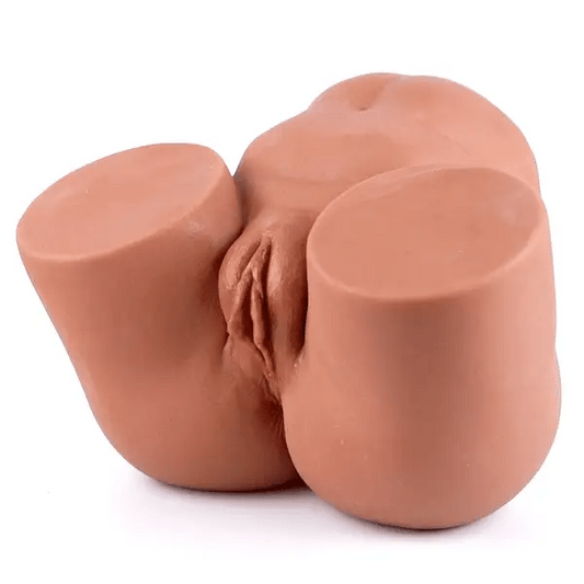 BlissRoom- Brown Big Ass Dual Tunne TPE Masturbator 10.5 LBS