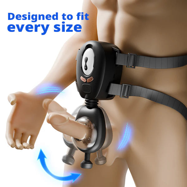BlissRoom - Belt-Driven Wearable Vibrating Stroker