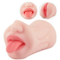 BlissRoom - 5.9-Inch Realistic Mouth with 3D Teeth and Tongue Pocket Pussy