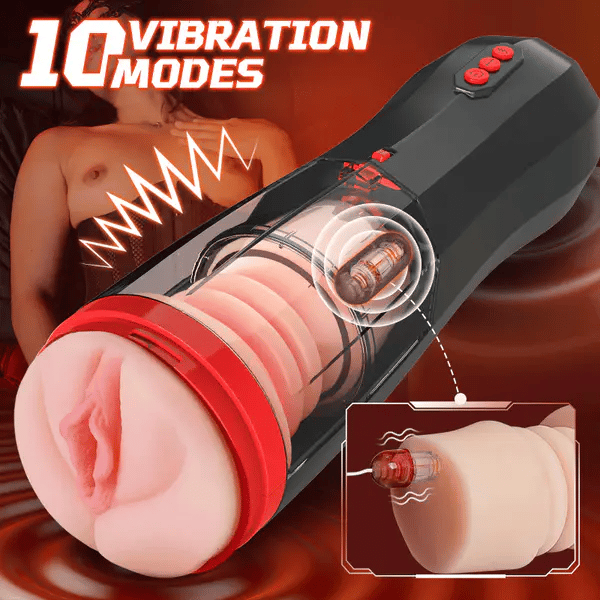 BlissRoom - Lifelike Vaginal Entrance Thrusting Vibrating Vocal Masturbator Stroker