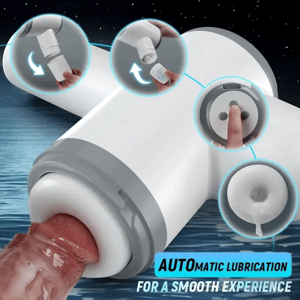 BlissRoom - Automatic Lubrication 8 Thrusting & Sucking Handheld Male Stroker