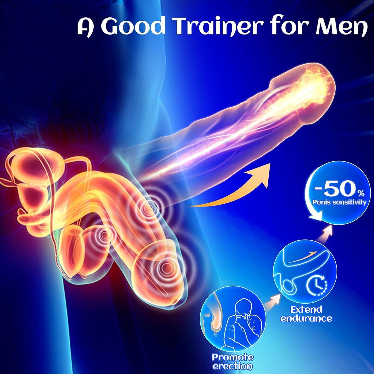 BlissRoom - Little Jellyfish Vibration Trainer Male Training Penis Masturbation Cup Products Adult Products sex toys masturbardor masculino