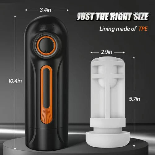 BlissRoom-6 IN 1 10 Vibrating & Thrusting with 4 Sucking Automatic Knob Adjusting Male Masturbator