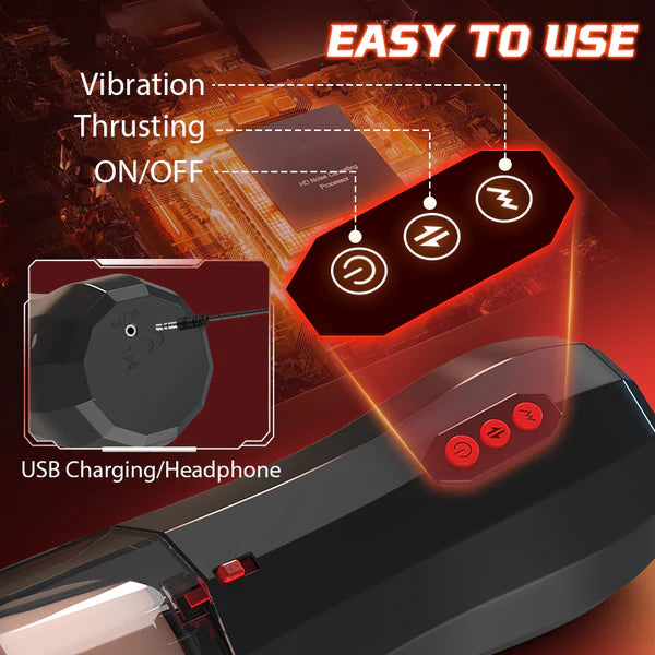 BlissRoom - Lifelike Vaginal Entrance Thrusting Vibrating Vocal Masturbator Stroker