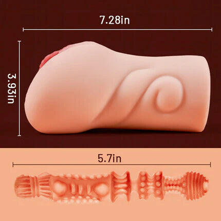 BlissRoom - Vibrating Pocket Pussy Male Masturbator with Textured Vagina