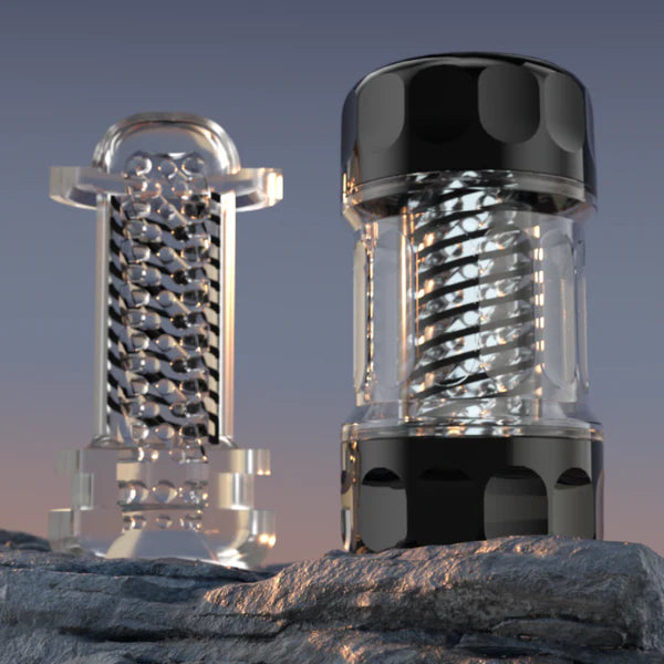 BlissRoom - Galaku Manual Spiral Suction Male Stroker with Textured Sleeve