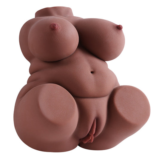 Small fat woman entity mold famous instrument vagina buttocks big butt half body buttocks mold adult male masturbator