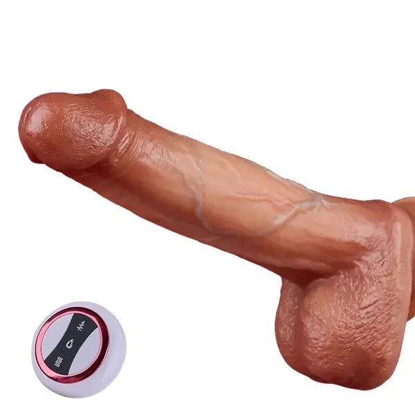 BlissRoom - Bloodshot Thrusting Swinging Heating Dildo for G and P-spot 8.6 Inch