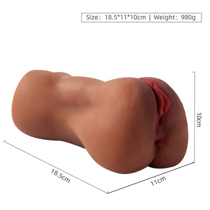 BlissRoom - Vibrating Pocket Pussy Male Masturbator with Textured Vagina