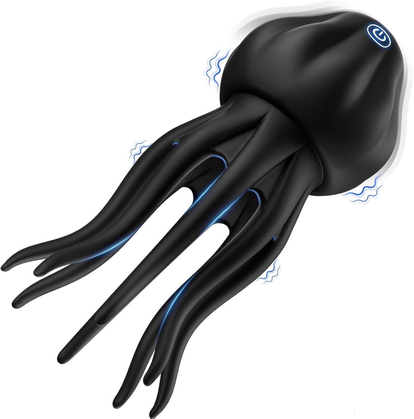 Male Vibrators 8-Tentacle Penis Vibrator - Upgraded Larger Male Masturbator Stroker 360 ° Full Wrapping with 10 Vibrating Modes for Penis Clit Nipple Stimulation, Adult Sex Toy for Men Women