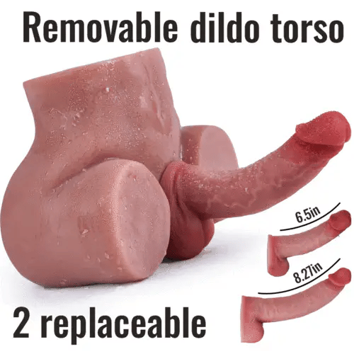 BlissRoom -【2 Dildos Available】2 Dildos 6.5in/8.27in Are Removable And Replaceable, Different Lengths And Sizes