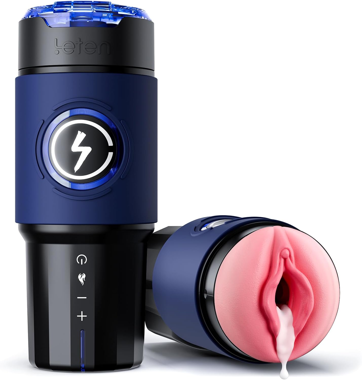 BlissRoom - Male Masturbator Sex Toys for Men - Thrusting Male Stroker with 360° Heating, 5-Speed Smooth Motion Blowjob Adult Men's Sex Toy, Silent Brushless Motor, Pocket Pussy Sleeve Erotic Massage Kits