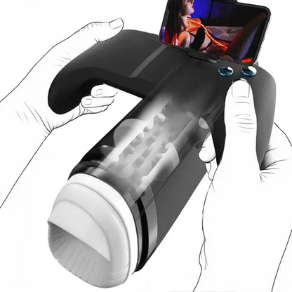 BlissRoom - Thrust 10-Mode Stroker – Interactive Gamepad Design with Adjustable Phone Stand