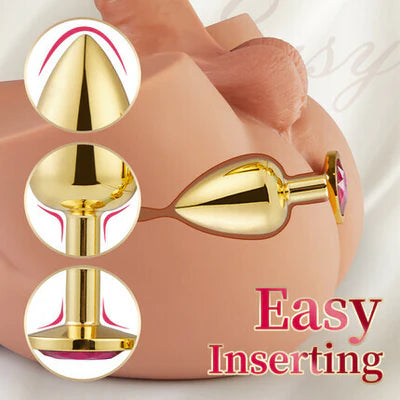 BlissRoom 3 Pieces Gold Butt Plug