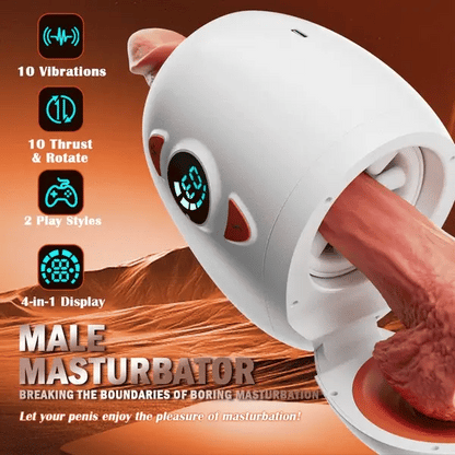 BlissRoom - Electric Male Masturbator with Rotating Piston, Glans Vibration & Testicle Massage