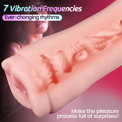 BlissRoom - 10 Vibrations 7 Frequencies 3 Intensities Simulated Masturbator Male Sex Toy