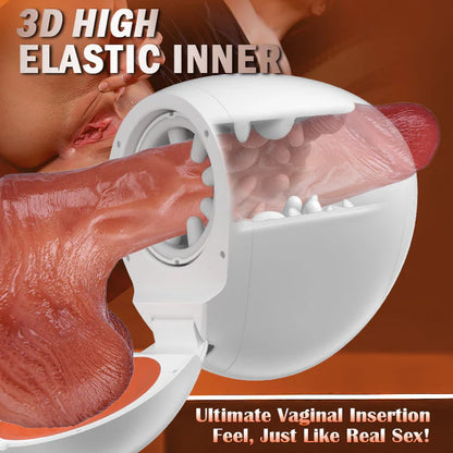 BlissRoom - Electric Male Masturbator with Rotating Piston, Glans Vibration & Testicle Massage