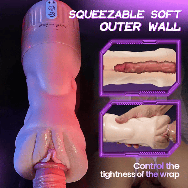 BlissRoom - 5 Sucking Oral Swallowing 10 Vibrating Massage Training Masturbation Cup