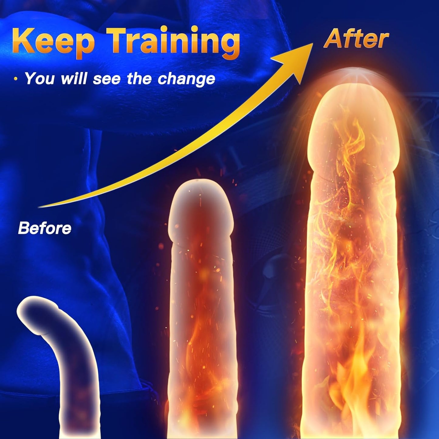 BlissRoom - Male Sex Toys for Men Penis Vibrator - Male Masturbator Adult Toys with 10 Powerful Vibrating Modes 360° Wrapping for Penis Clit Nipple Stimulation