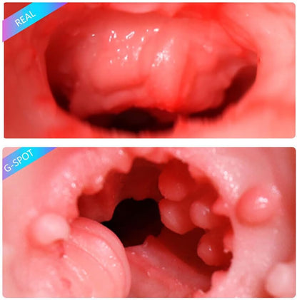 2 in 1 Male Masturbator Cup Dual Open Ended Mouth and Pussy Realistic Male Sex Toy 3D Soft Realistic Blowjob Textured Vagina Oral for Penis Stimulation