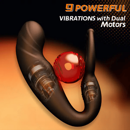 BlissRoom - Bead Massage Multifunctional 9 Vibrating Prostate Anal Plug Solo Male Prostate Massager