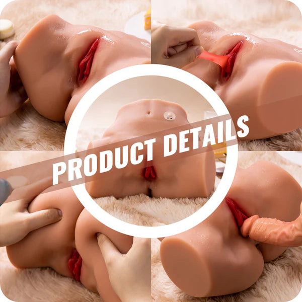 BlissRoom Tracy - 6.38lbs Vibrating Ass Realistic Butt Coffee Color