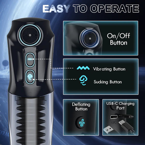 BlissRoom - Next Level Vibrating Sucking Penis Pump