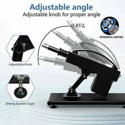 BlissRoom - Automatic Heating Swinging Vibrating Sex Machine with Dildo 14.6 Inch