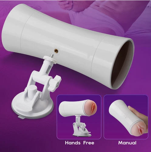 Automatic Male Masturbator Cup Dual Channel Hand Free Sucking Masturbation Cup Sex Machine Oral Vaginal Adult Toys for Men