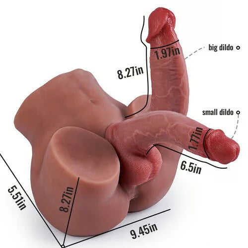 BlissRoom -【2 Dildos Available】2 Dildos 6.5in/8.27in Are Removable And Replaceable, Different Lengths And Sizes