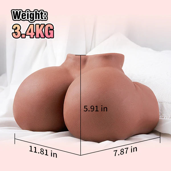 BlissRoom – Flared Labia & Lifelike Textured Grain Brown-Skinned Butt Masturbator 7.5lbs