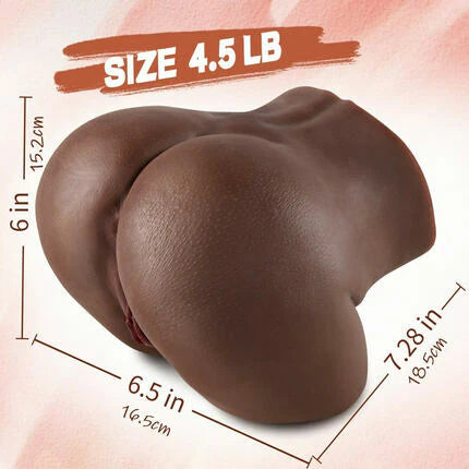 BlissRoom Elowen - 4.5 LBS Chocolate Anal Realistic Butt Male Masturbator