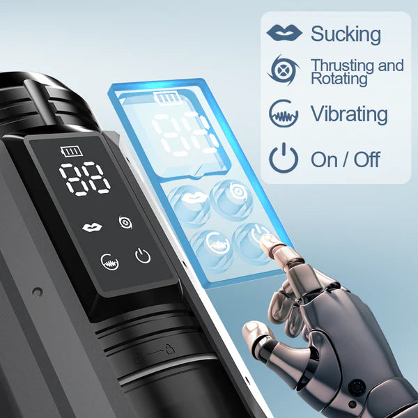 BlissRoom -100% Waterproof 4 IN 1 Automatic Masturbation Cup for Men