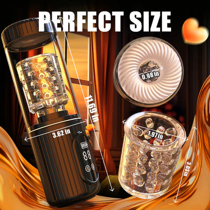 BlissRoom - 4 Suction 5 Thrusting Rotating 3 in 1 Oral Sex Stroker