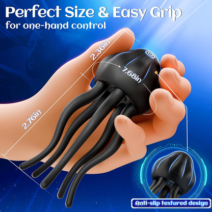 BlissRoom - Little Jellyfish Vibration Trainer Male Training Penis Masturbation Cup Products Adult Products sex toys masturbardor masculino