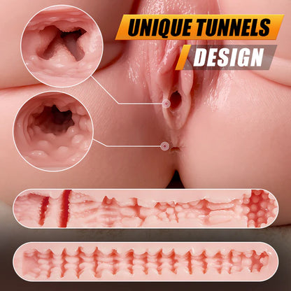 BlissRoom Jesse - 20 Lbs Big Life-Like Butt Life Size Ass 99% Realistic Skin Touch