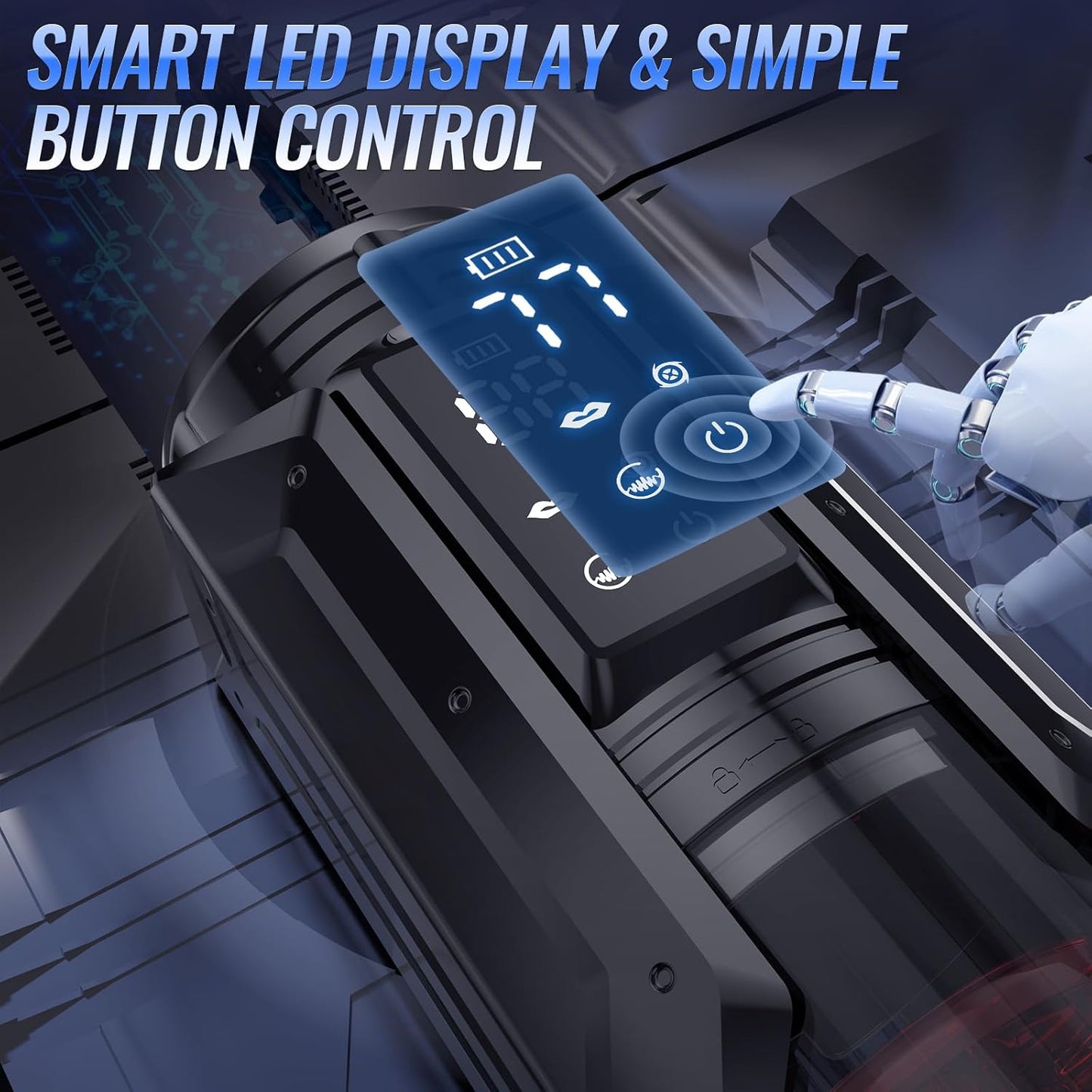 BlissRoom - Sex Toys for Men Penis Pump - Full Waterproof Male Masturbator Stroker with 7 Sucking Thrusting Rotating & 7 Licking Adult Toys, Pocket Pussy Mens Sex Toy Blowjob Sex Machine