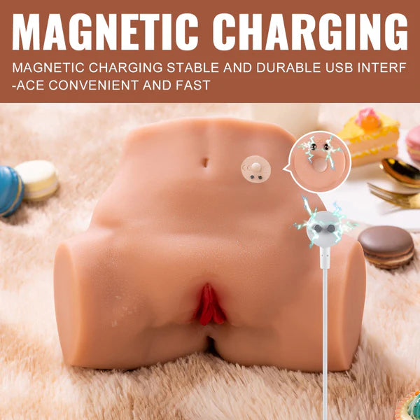 BlissRoom Tracy - 6.38lbs Vibrating Ass Realistic Butt Coffee Color