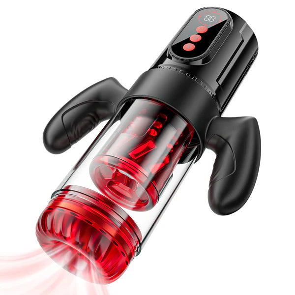 BlissRoom - Terminator 9 Telescopic Rotating Sucking with Handle Male Stroker