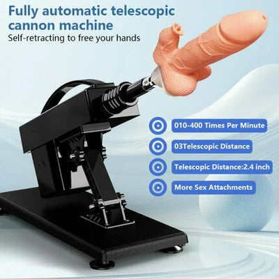 BlissRoom - Automatic Heating Swinging Vibrating Sex Machine with Dildo 14.6 Inch