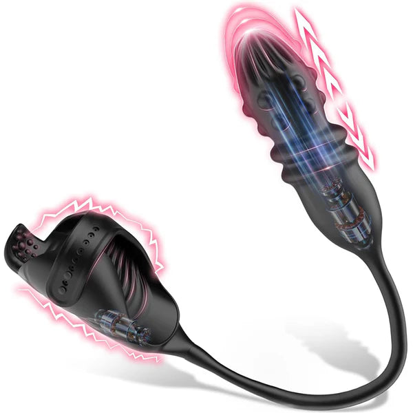 BlissRoom – Thrusting & Vibrating Glans Trainer for Intense Penis and Anal Stimulation