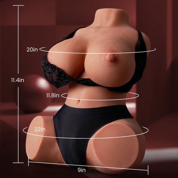 BlissRoom - 7.26 lbs Big Breasts and Big Meat Fixed Brown Masturbator Sex Torso