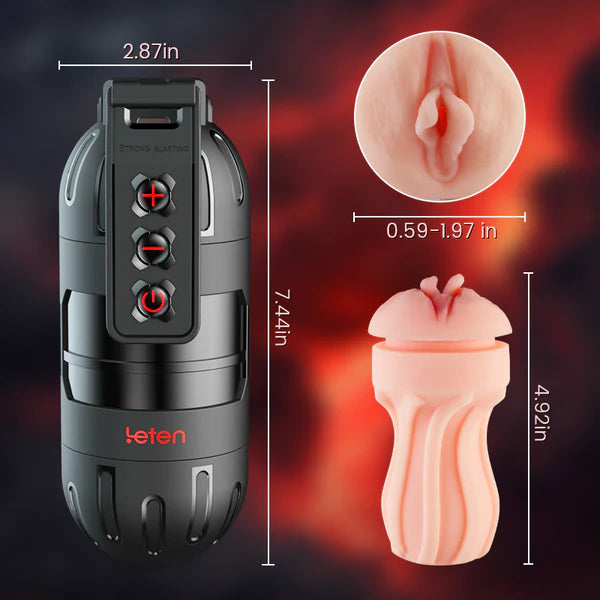 BlissRoom - 10 Vibrating Male Masturbator Stroker With Voice Mode, APP Control