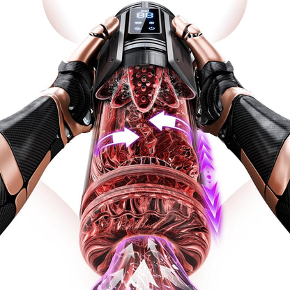 BlissRoom - Sex Toys for Men Penis Pump - Full Waterproof Male Masturbator Stroker with 7 Sucking Thrusting Rotating & 7 Licking Adult Toys, Pocket Pussy Mens Sex Toy Blowjob Sex Machine