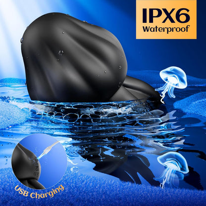 Male Vibrators 8-Tentacle Penis Vibrator - Upgraded Larger Male Masturbator Stroker 360 ° Full Wrapping with 10 Vibrating Modes for Penis Clit Nipple Stimulation, Adult Sex Toy for Men Women