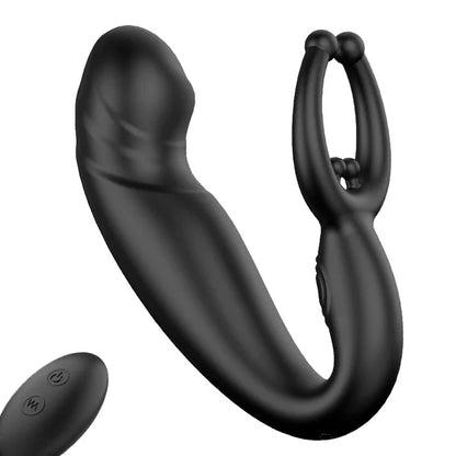 BlissRoom - Bead Massage Multifunctional 9 Vibrating Prostate Anal Plug Solo Male Prostate Massager