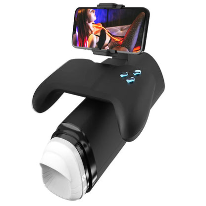 BlissRoom - Thrust 10-Mode Stroker – Interactive Gamepad Design with Adjustable Phone Stand